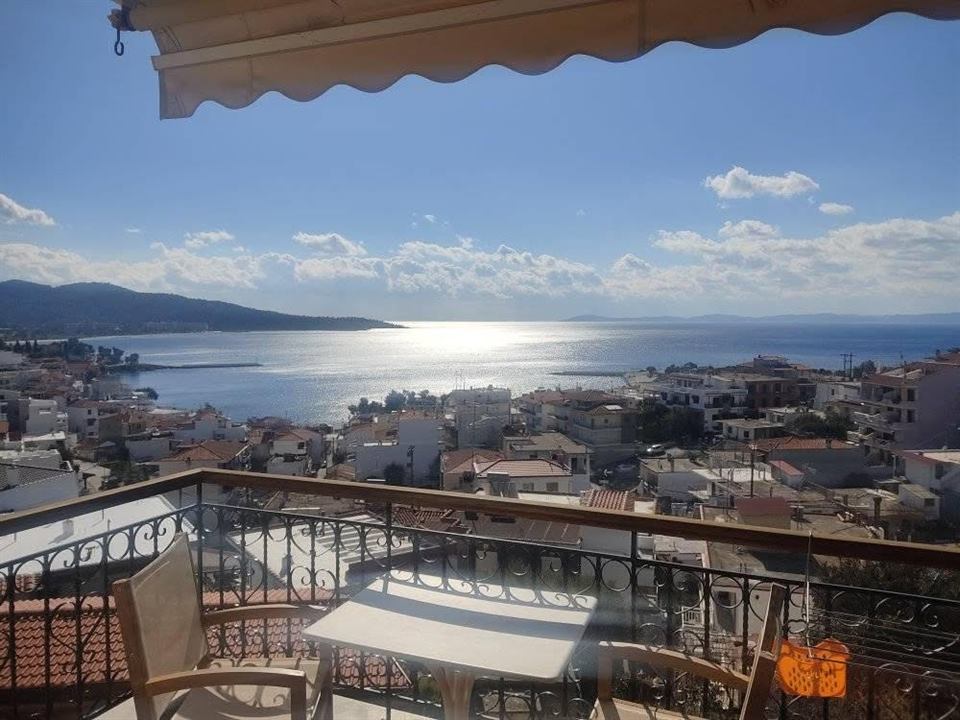 Sea view over Kassandra Gulf from House Mistral